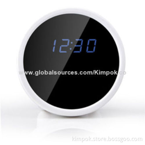 Wi-Fi Hidden Camera Clock with 1,280 x 720P, Supports iPhone/Android SmartphonesNew